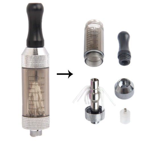 Mini Vivi 2.5ML Detachable E-Cigarette Atomizer (Grey) - Click Image to Close